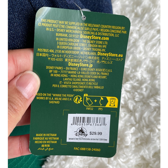 Disney Winnie The Pooh Blue Denim Baseball Cap Hat NEW Adult - Picture 8 of 9